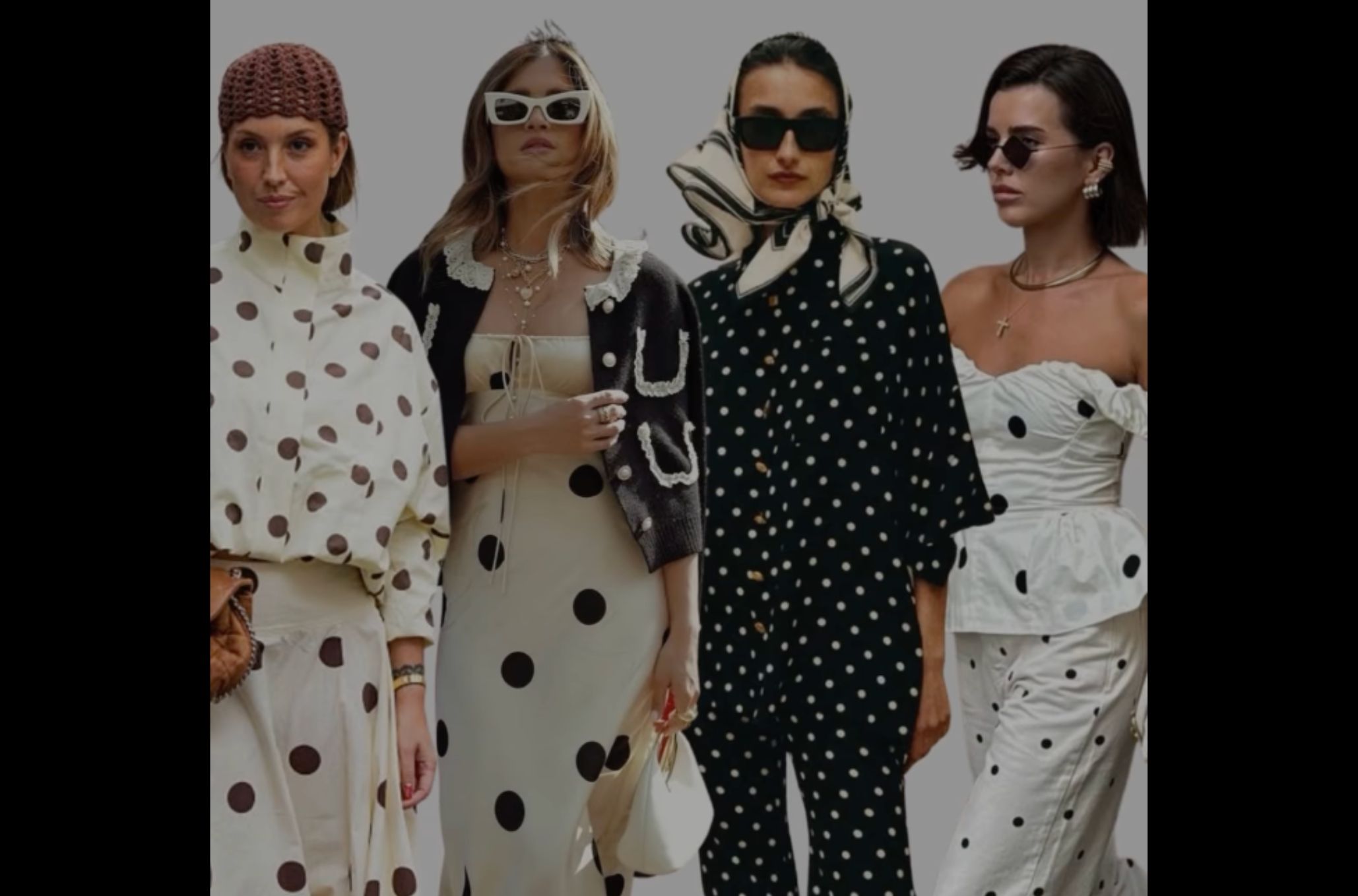 Γυναίκες με πουά σύνολα