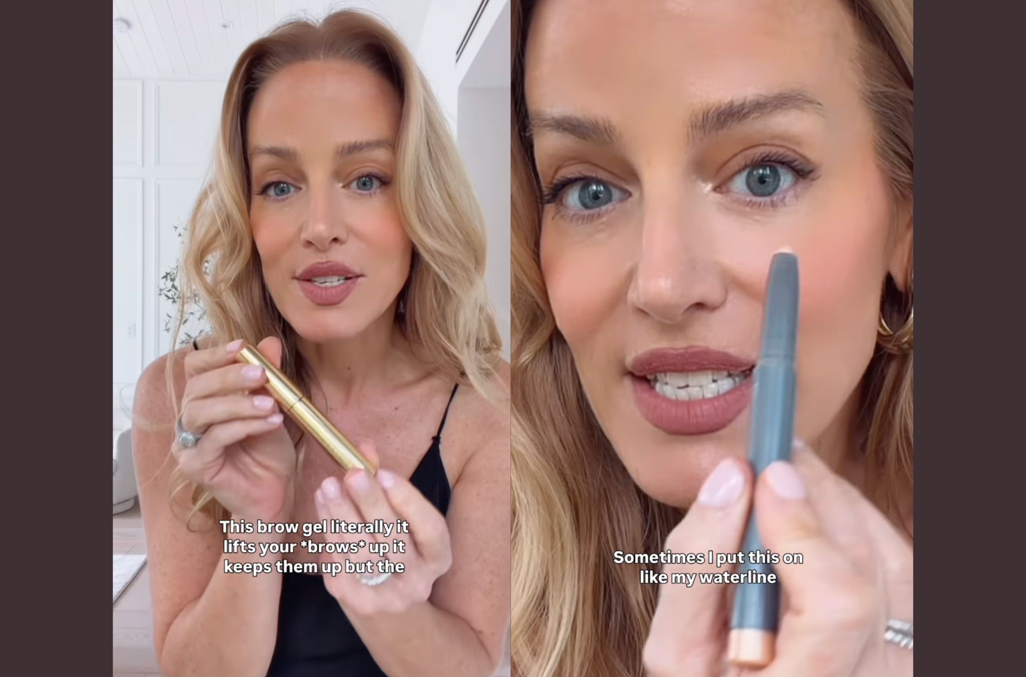 Γυναίκα κάνει μακιγιάζ