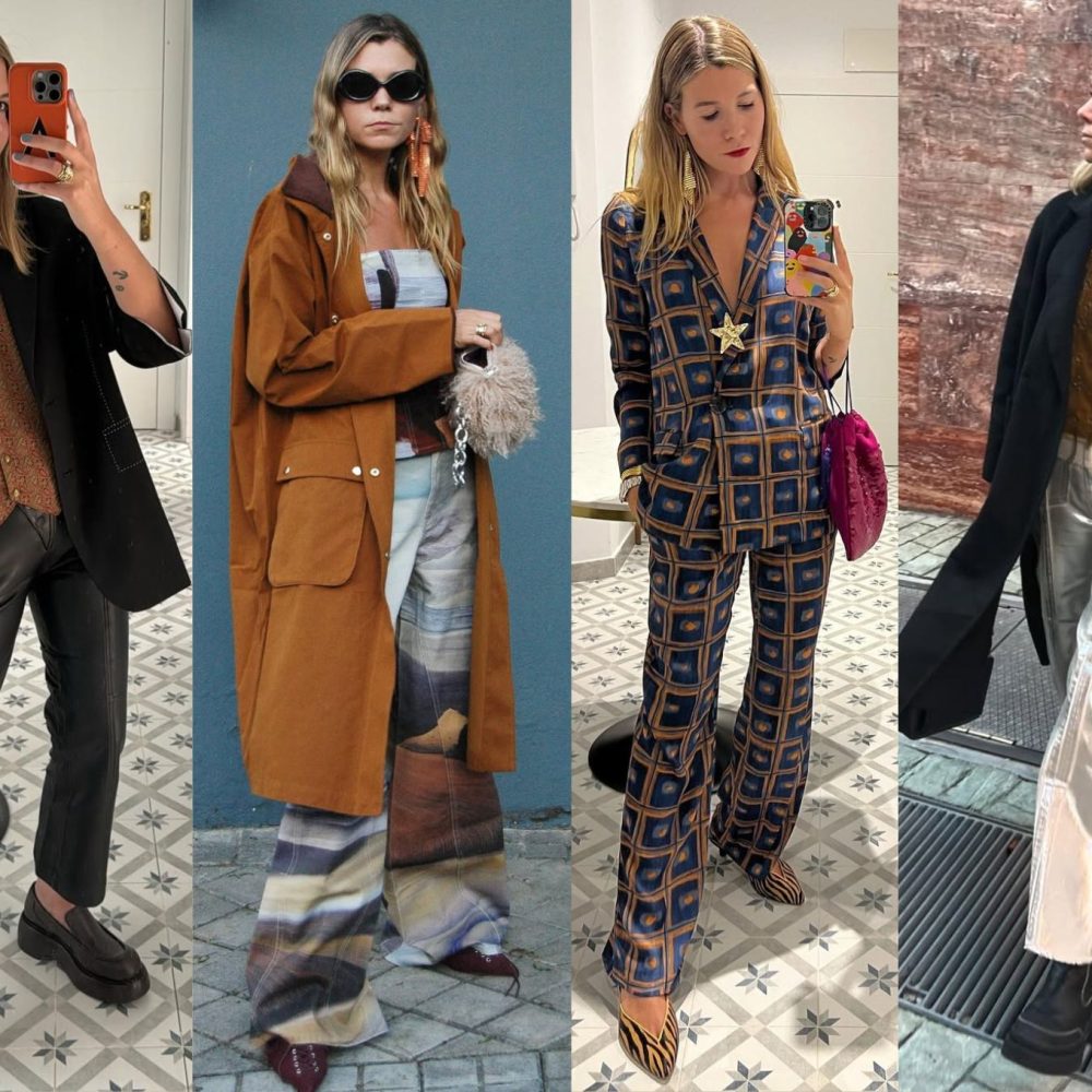 Γυναίκα με διαφορετικά σύνολα