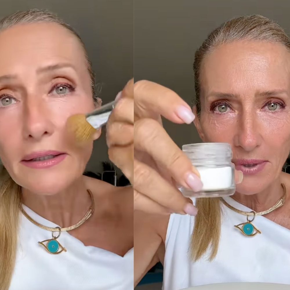 Γυναίκα κάνει μακιγιάζ