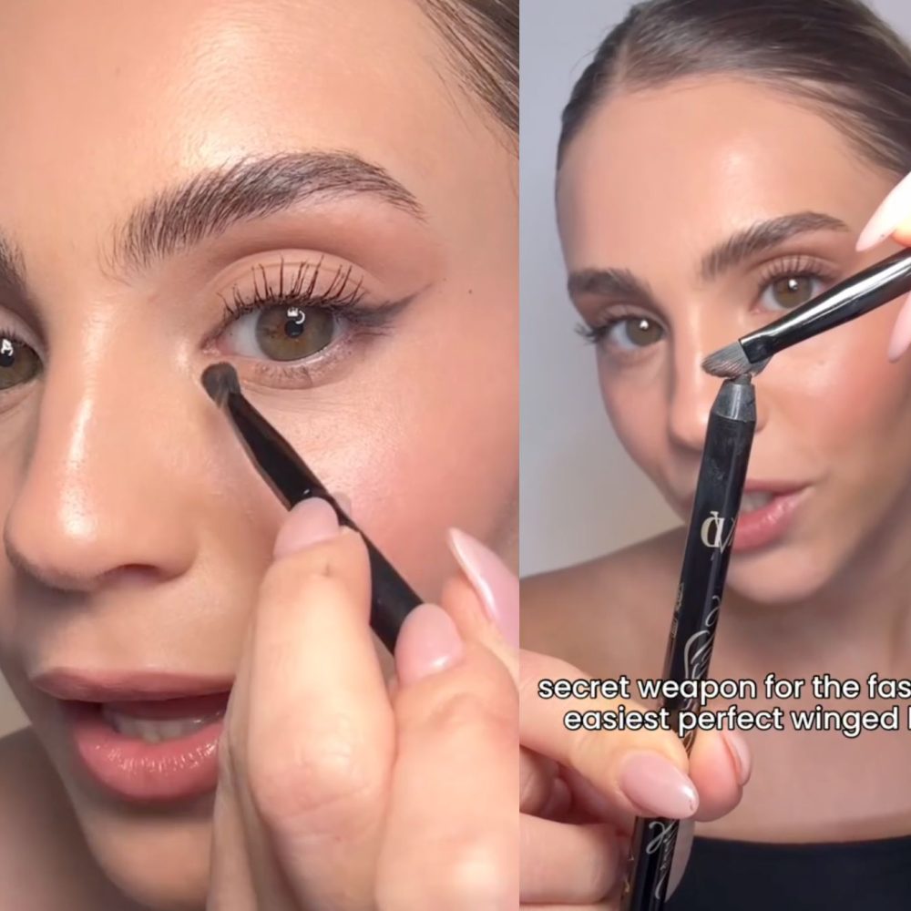 Γυναίκα κάνει μακιγιάζ