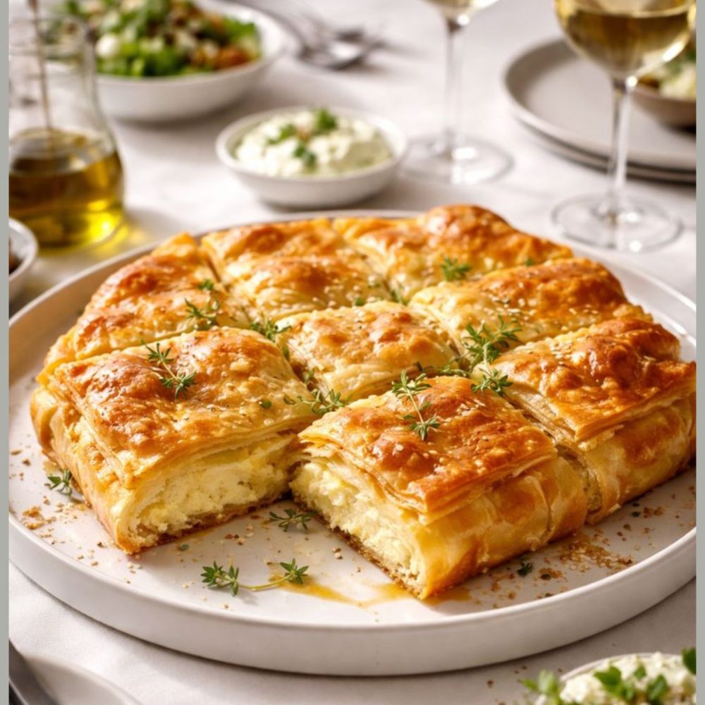 Τυρόπιτα με φύλλο κρούστας